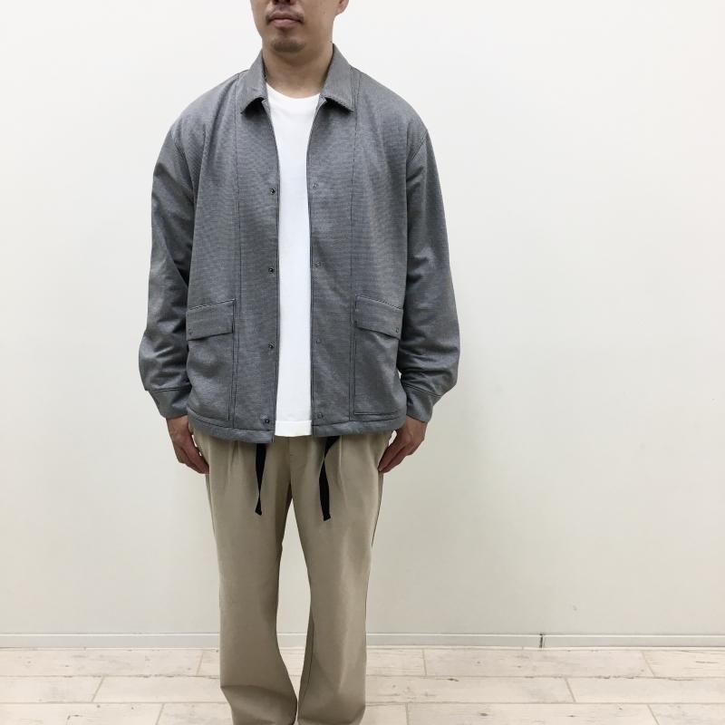  CURLY HOUNDSTOOTH COACH SHIRT JACKET(WHITEBLACK)
