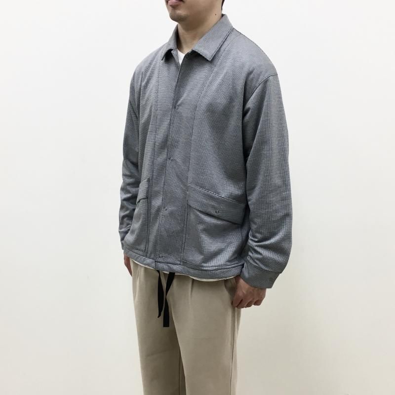  CURLY HOUNDSTOOTH COACH SHIRT JACKET(WHITEBLACK)