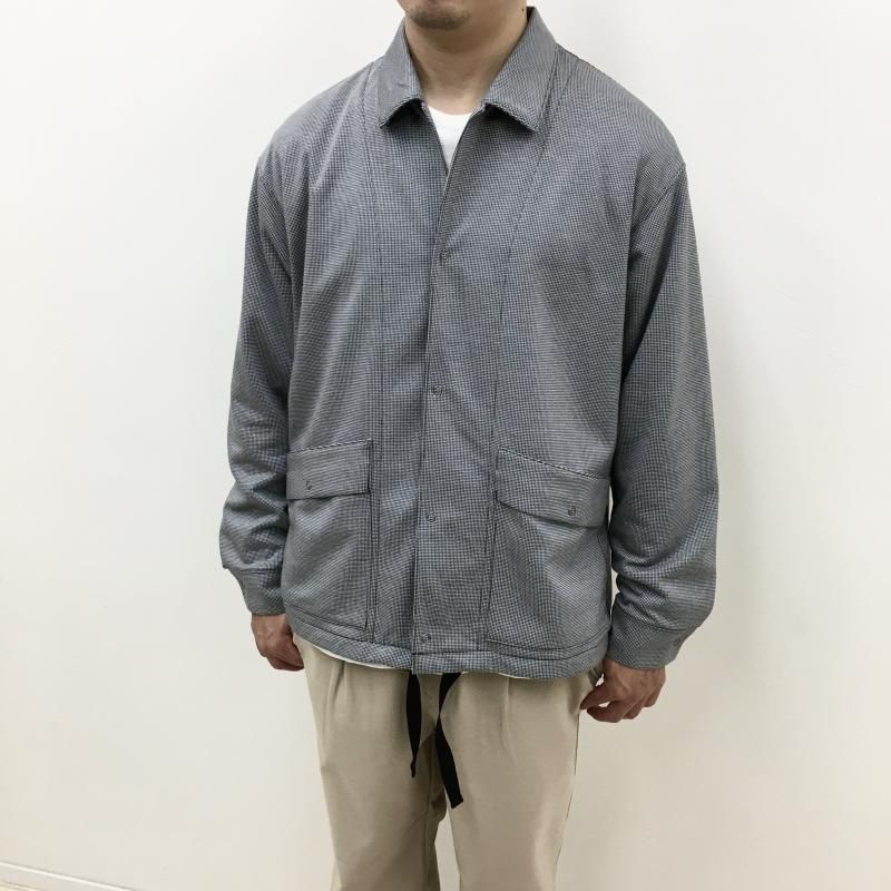  CURLY HOUNDSTOOTH COACH SHIRT JACKET(WHITEBLACK)