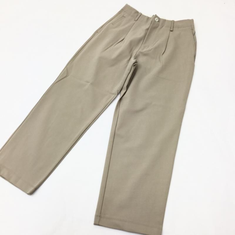  CURLY KNIT CHINO-CLOTH PANTS (STRAIGHT-BEIGE)