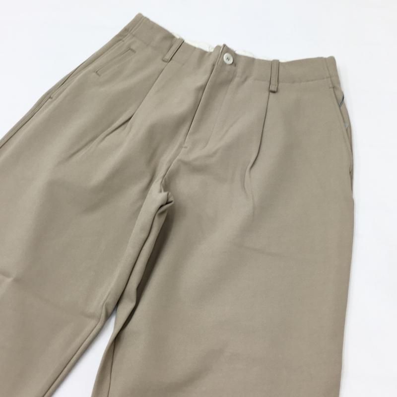  CURLY KNIT CHINO-CLOTH PANTS (STRAIGHT-BEIGE)