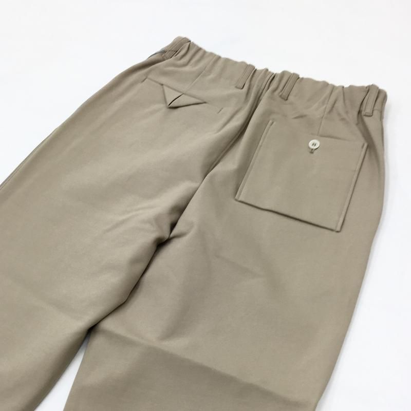  CURLY KNIT CHINO-CLOTH PANTS (STRAIGHT-BEIGE)