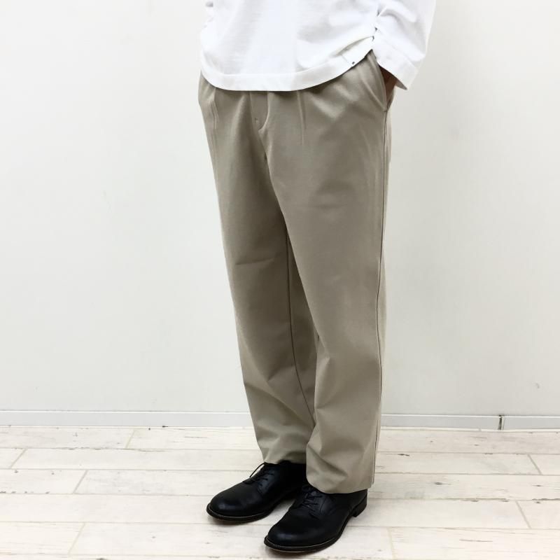  CURLY KNIT CHINO-CLOTH PANTS (STRAIGHT-BEIGE)
