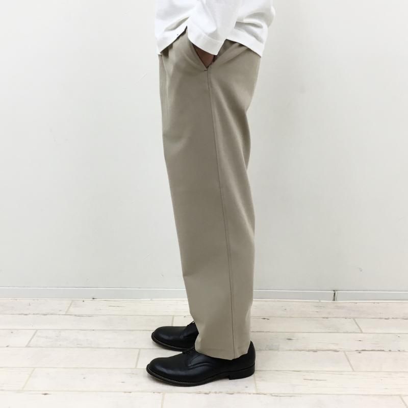  CURLY KNIT CHINO-CLOTH PANTS (STRAIGHT-BEIGE)