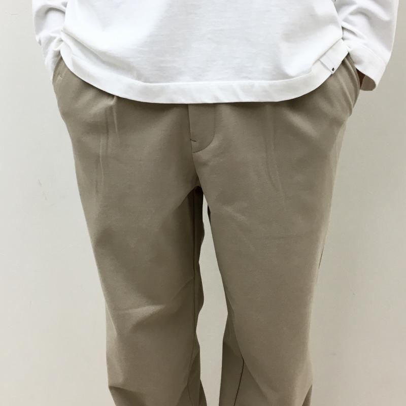  CURLY KNIT CHINO-CLOTH PANTS (STRAIGHT-BEIGE)