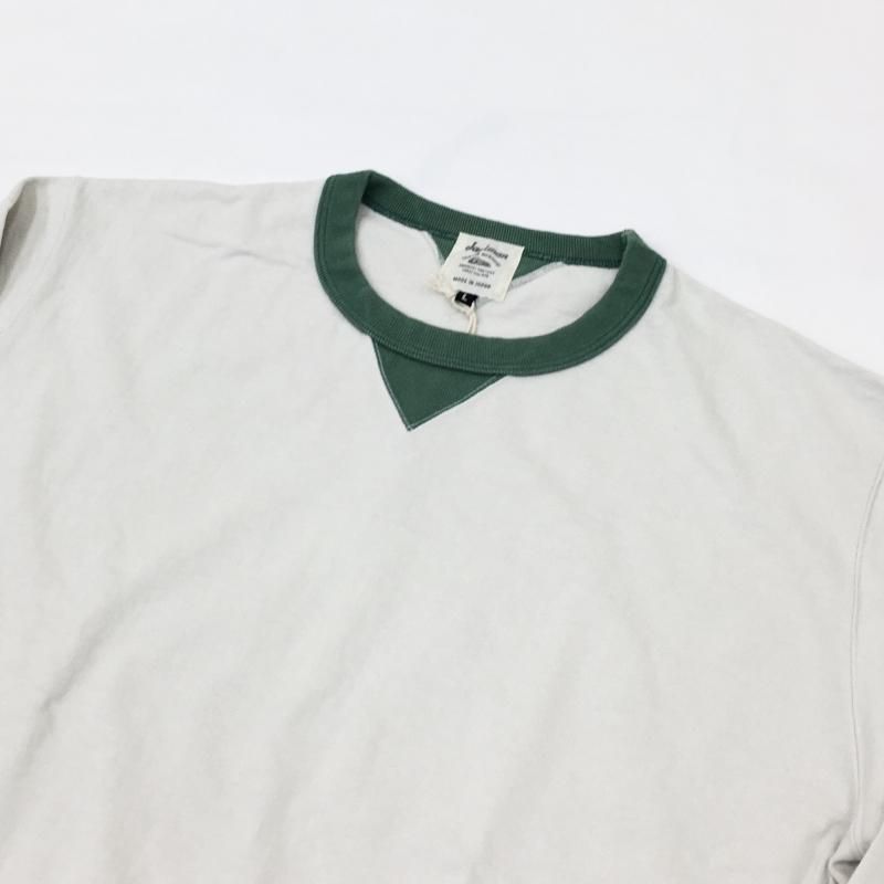  JACKMAN  Dotsume Rib LS T-shirt(IVOLYGREEN)