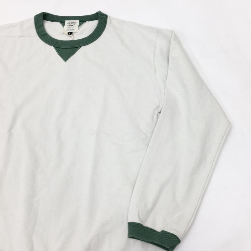  JACKMAN  Dotsume Rib LS T-shirt(IVOLYGREEN)