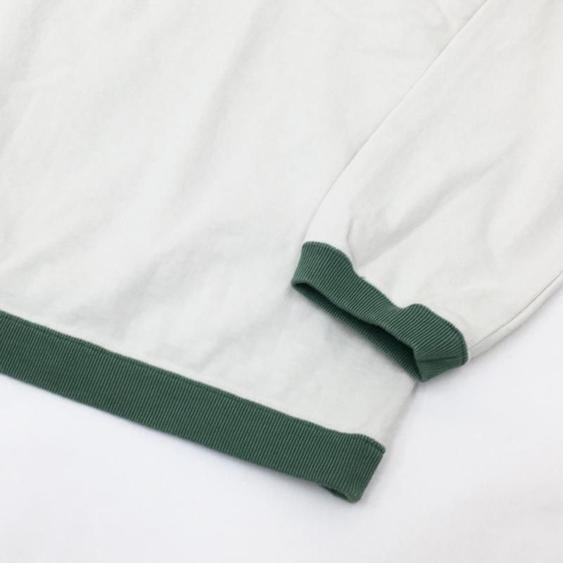  JACKMAN  Dotsume Rib LS T-shirt(IVOLYGREEN)