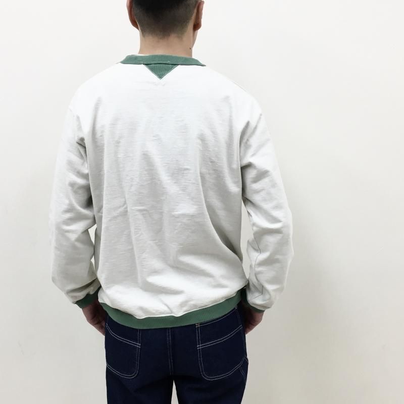  JACKMAN  Dotsume Rib LS T-shirt(IVOLYGREEN)