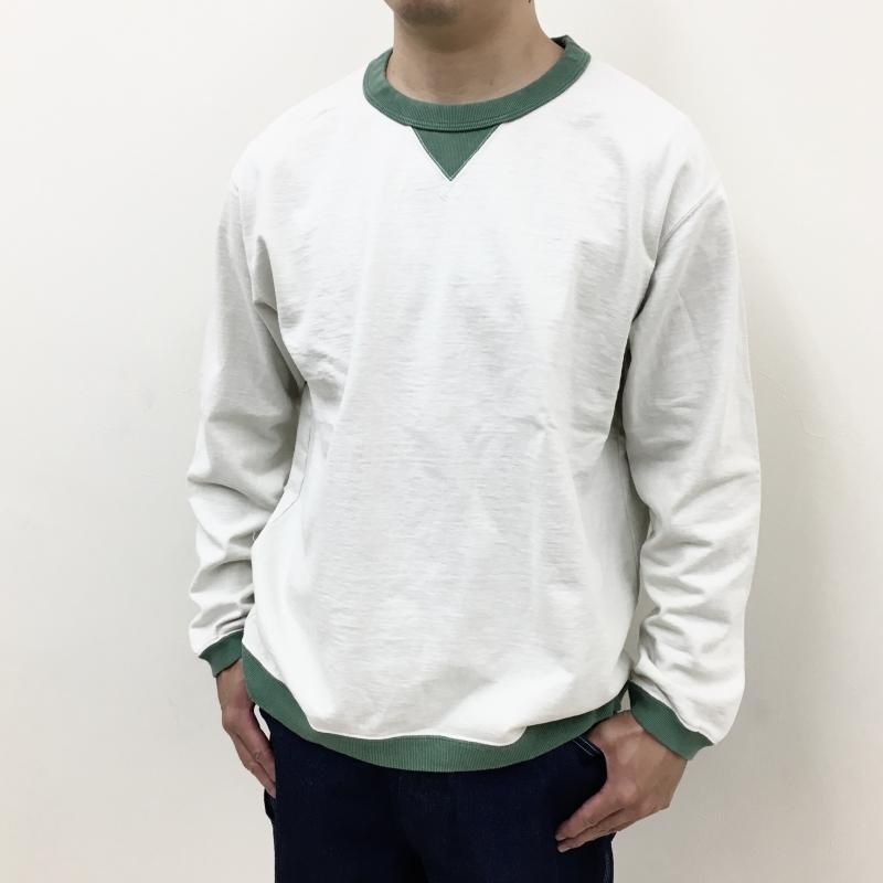  JACKMAN  Dotsume Rib LS T-shirt(IVOLYGREEN)