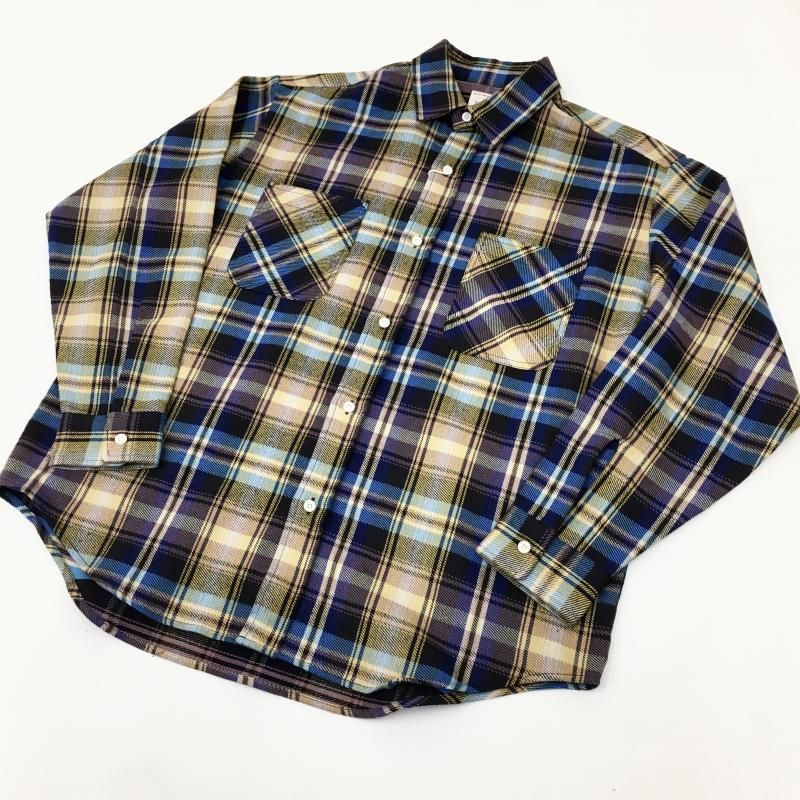 BIG MAC CHECK L/S SHIRTS(NAVY) 