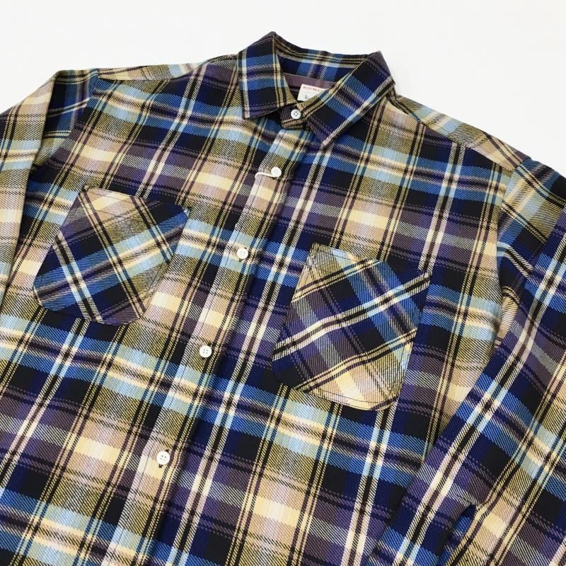  BIG MAC CHECK L/S SHIRTS(NAVY) 
