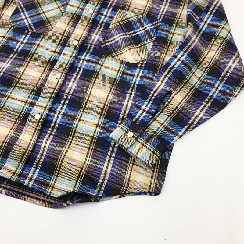  BIG MAC CHECK L/S SHIRTS(NAVY) 