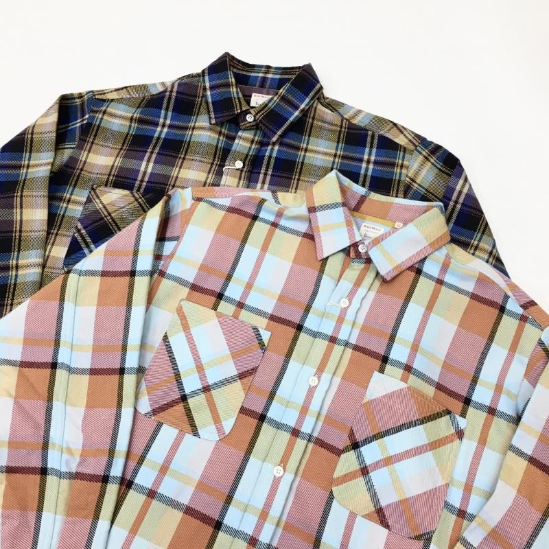  BIG MAC CHECK L/S SHIRTS(NAVY) 