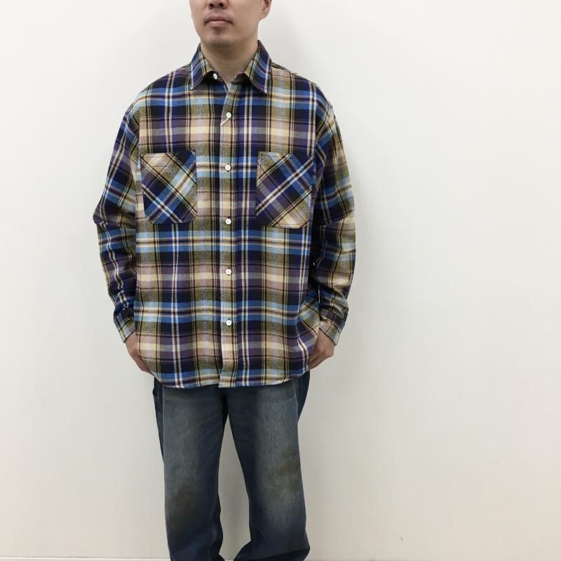  BIG MAC CHECK L/S SHIRTS(NAVY) 