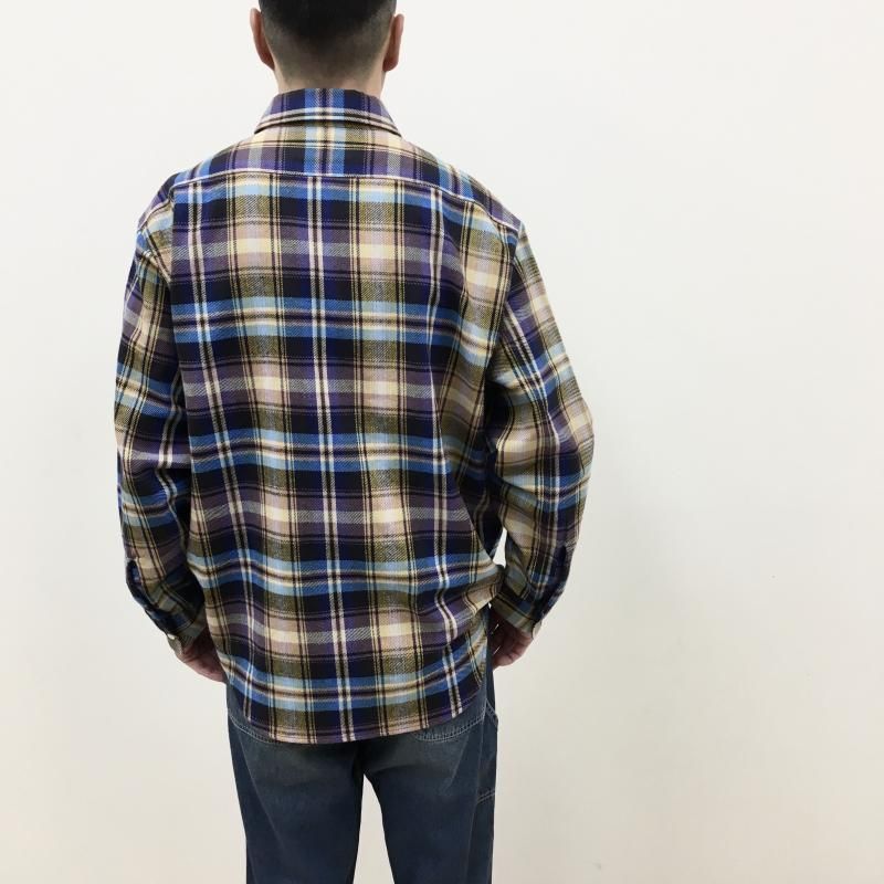  BIG MAC CHECK L/S SHIRTS(NAVY) 