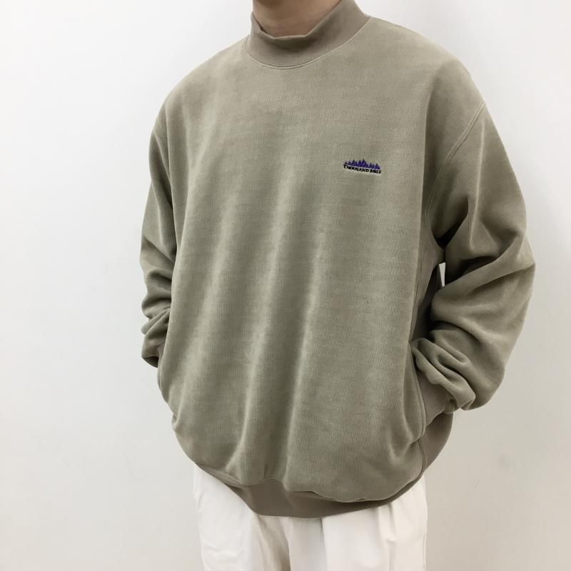  THOUSAND MILE KNIT FREECE MOCK NECK PULLOVER(BEIGE)