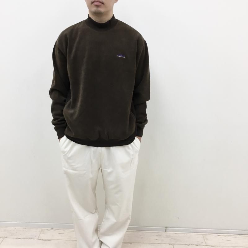  THOUSAND MILE KNIT FREECE MOCK NECK PULLOVER(BROWN)