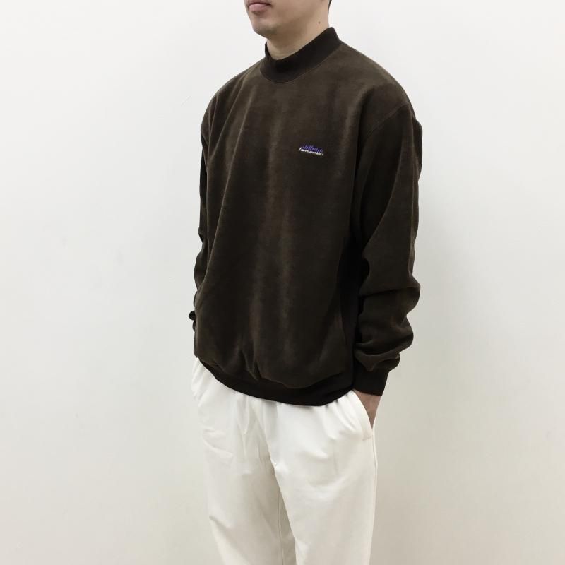  THOUSAND MILE KNIT FREECE MOCK NECK PULLOVER(BROWN)