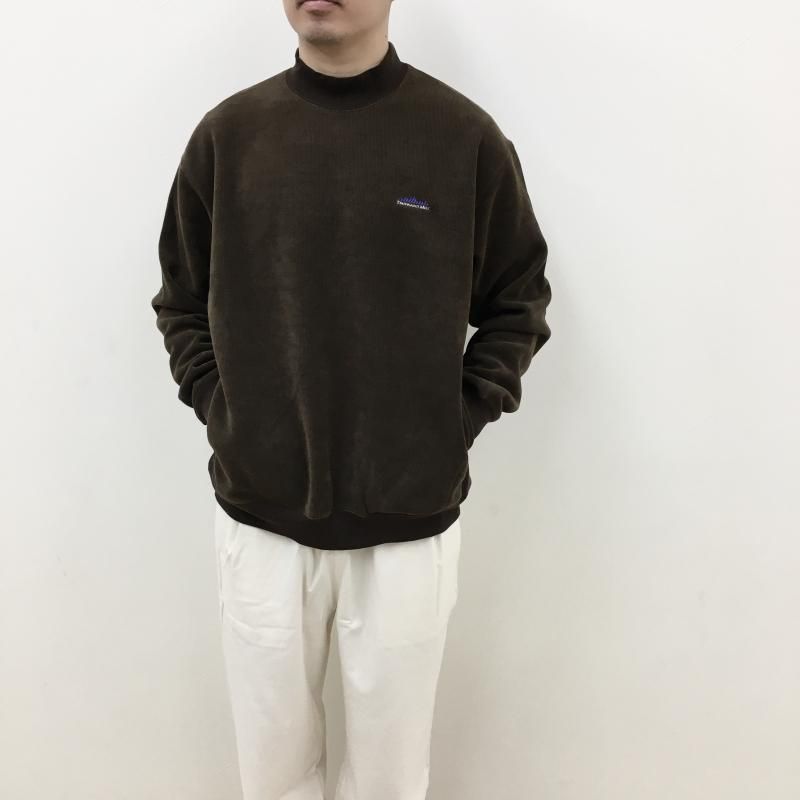  THOUSAND MILE KNIT FREECE MOCK NECK PULLOVER(BROWN)
