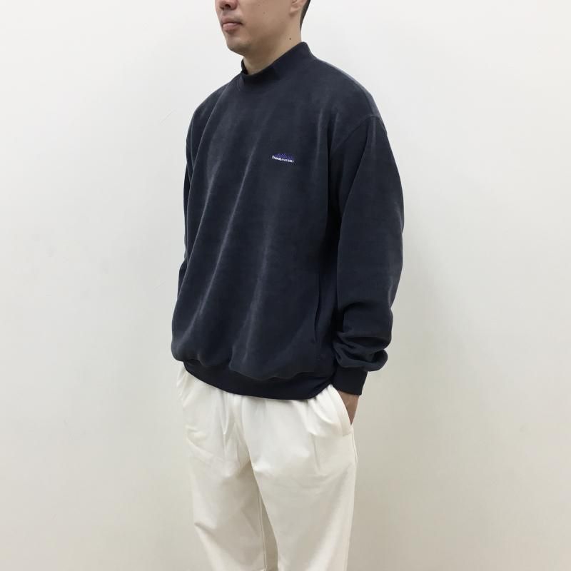  THOUSAND MILE KNIT FREECE MOCK NECK PULLOVER(CHARCOAL)