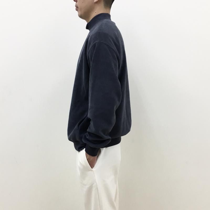  THOUSAND MILE KNIT FREECE MOCK NECK PULLOVER(CHARCOAL)