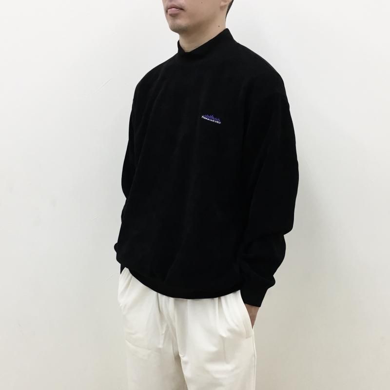  THOUSAND MILE KNIT FREECE MOCK NECK PULLOVER(BLACK)