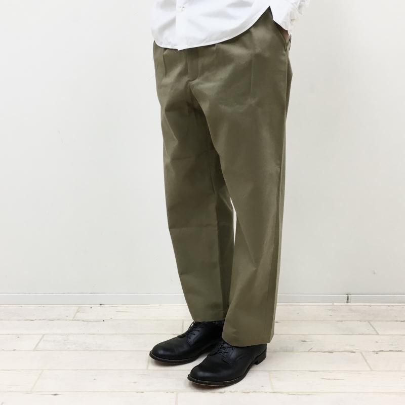  FUJITO 2 Tuck Trousers(BEIGE)