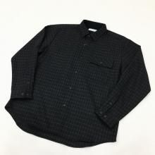  MANUAL ALPHABETBET WOOL LOOSE FIT R/C SHT(BLACK CHECK)