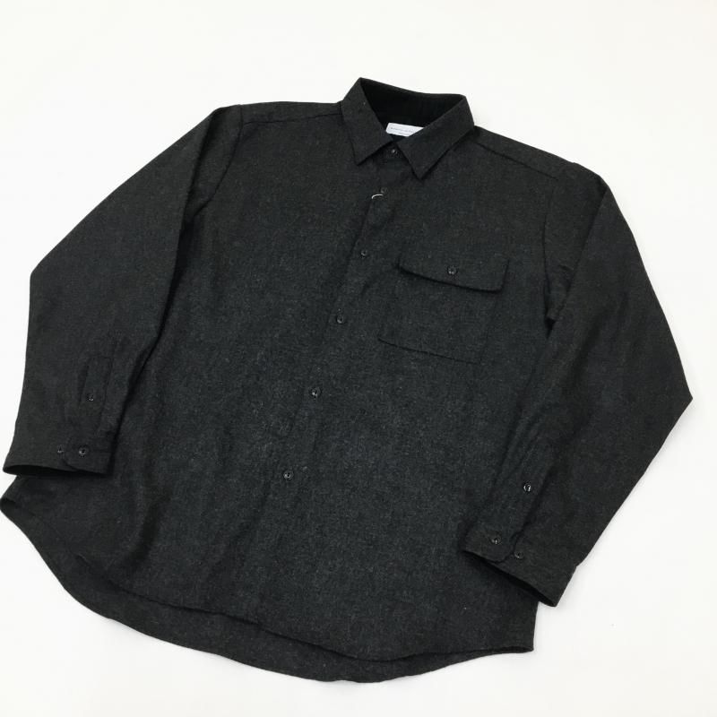  MANUAL ALPHABETBET WOOL LOOSE FIT R/C SHT(CHARCOAL)