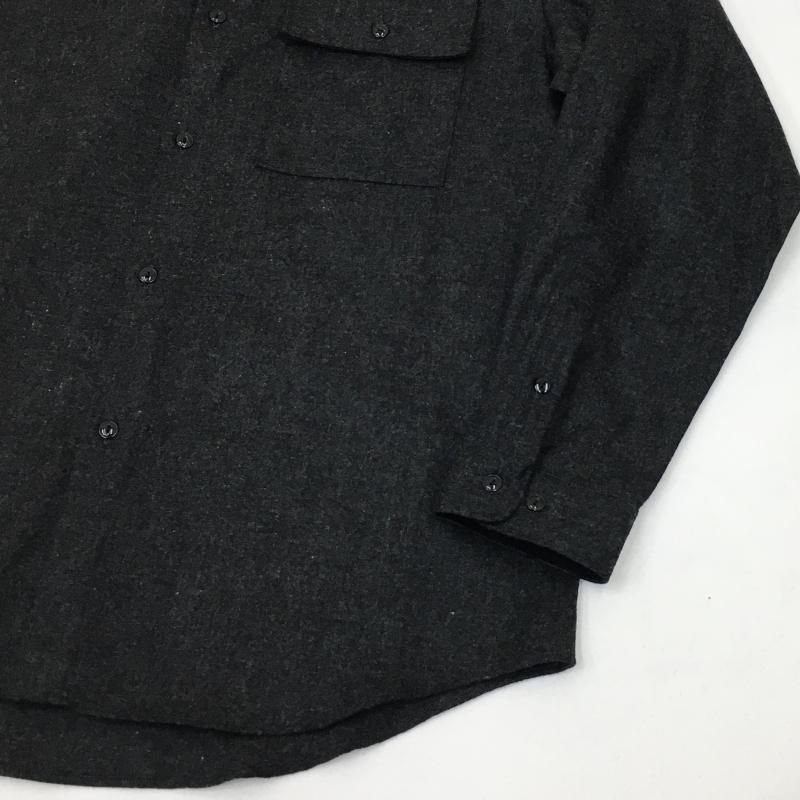  MANUAL ALPHABETBET WOOL LOOSE FIT R/C SHT(CHARCOAL)