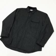 MANUAL ALPHABETBET WOOL LOOSE FIT R/C SHT(CHARCOAL)