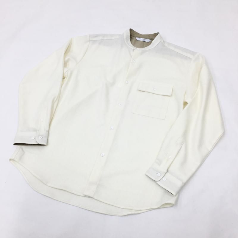  MANUAL ALPHABETBET WOOL LOOSE FIT B/C SHT(WHITE)