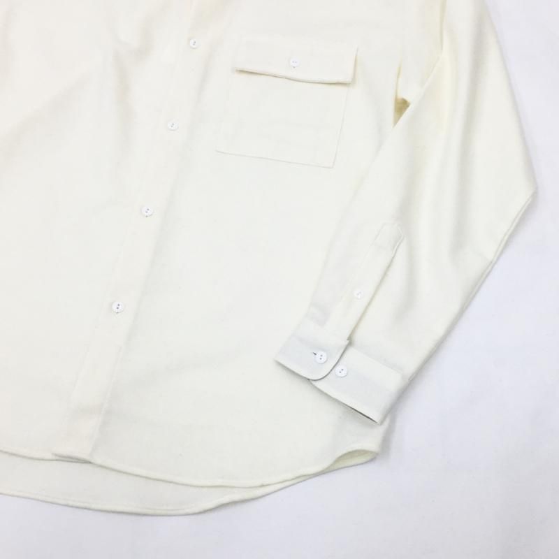  MANUAL ALPHABETBET WOOL LOOSE FIT B/C SHT(WHITE)