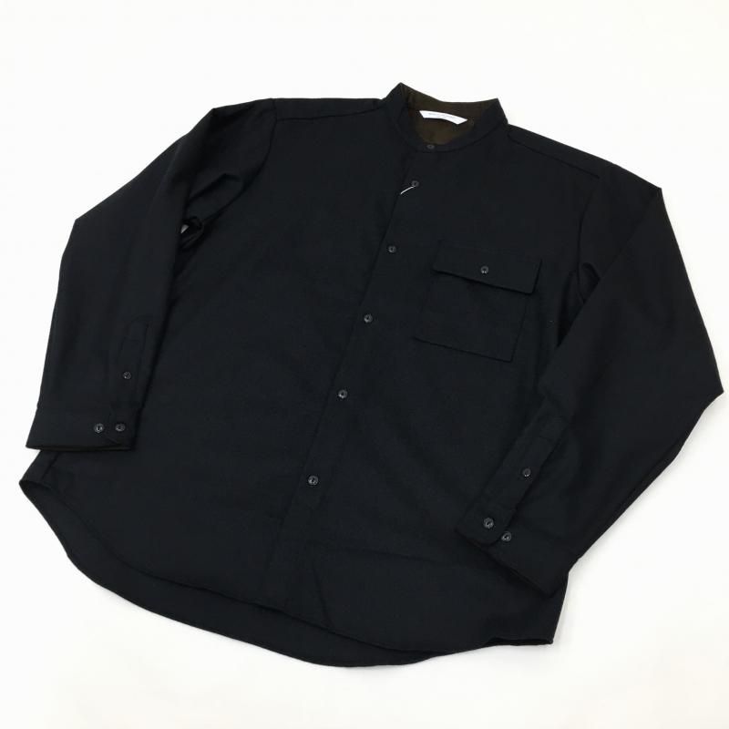  MANUAL ALPHABETBET WOOL LOOSE FIT B/C SHT(NAVY)