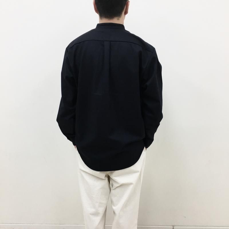  MANUAL ALPHABETBET WOOL LOOSE FIT B/C SHT(NAVY)