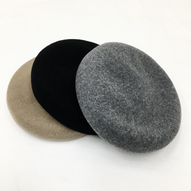  DECHO WOOL BASQUE BERET(CAMEL/GRAY/BLACK)