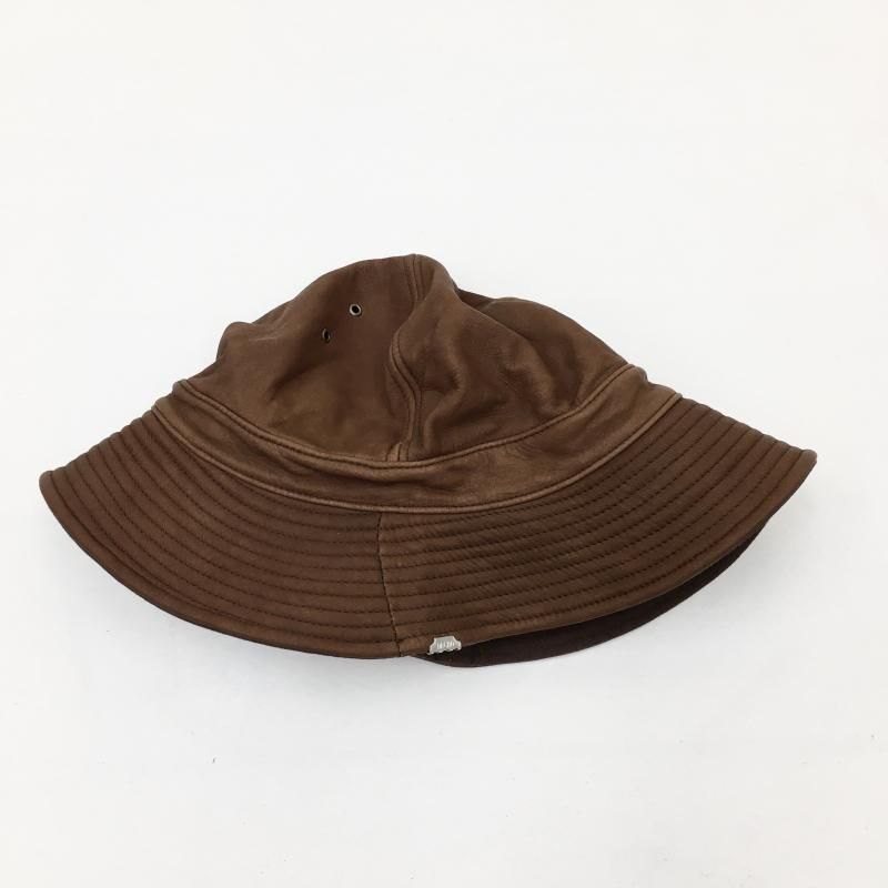  DECHO LEATHER FATIGUE HAT(BROWN/BLACK)