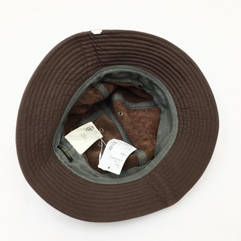  DECHO LEATHER FATIGUE HAT(BROWN/BLACK)