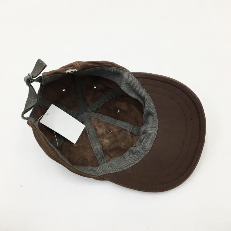  DECHO LEATHER 6 PANEL CAP(BROWN/BLACK)