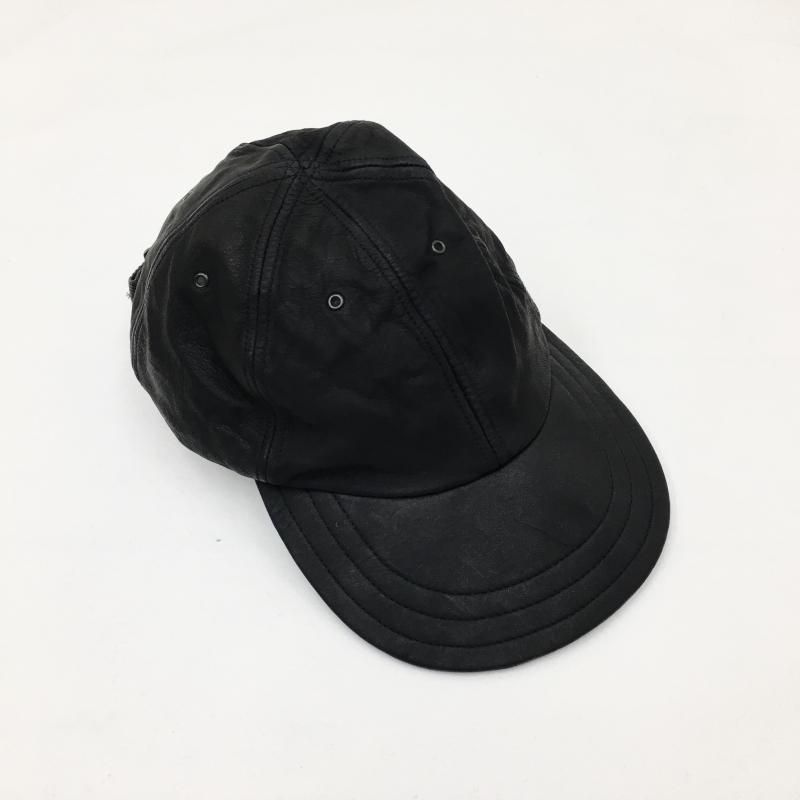  DECHO LEATHER 6 PANEL CAP(BROWN/BLACK)