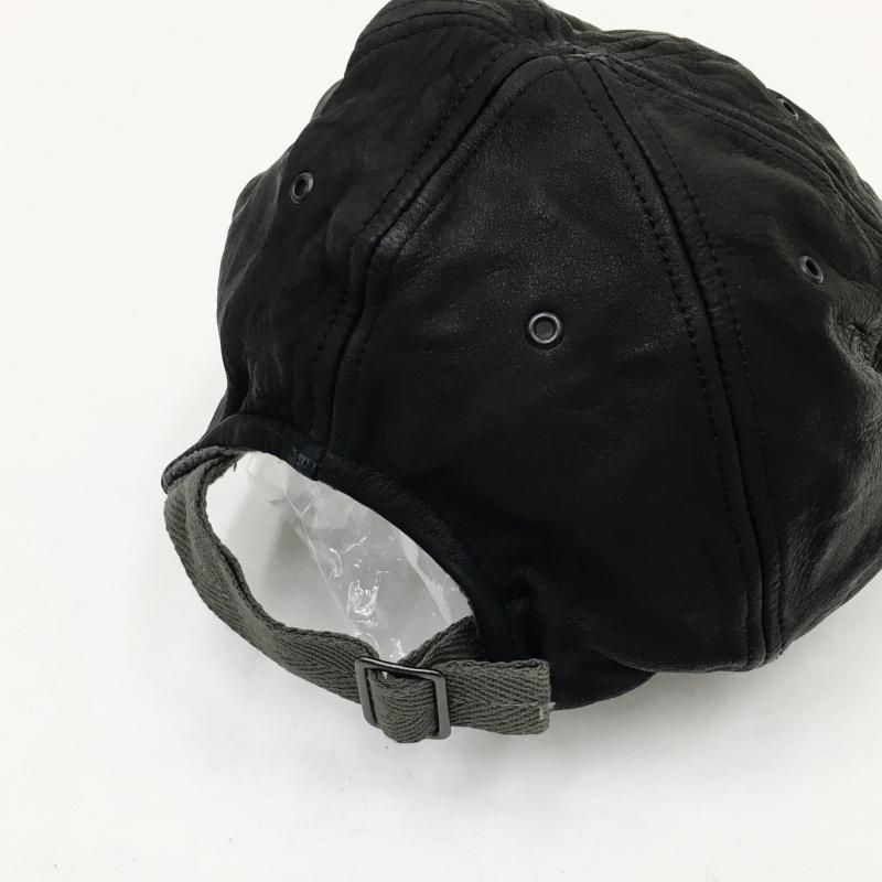  DECHO LEATHER 6 PANEL CAP(BROWN/BLACK)