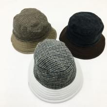  DECHO CHECK & MOLESKIN BUCKET HAT(BEIGE/GRAY/BLACK)