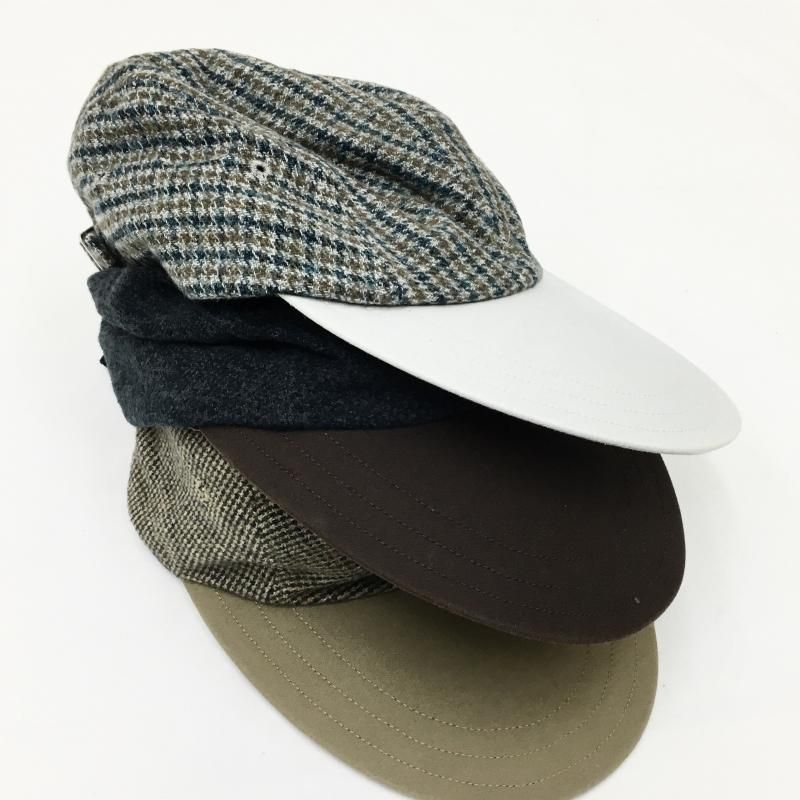  DECHO CHECK & MOLESKIN DUCKBILL JET CAP(BEIGE/GRAY/BLACK)