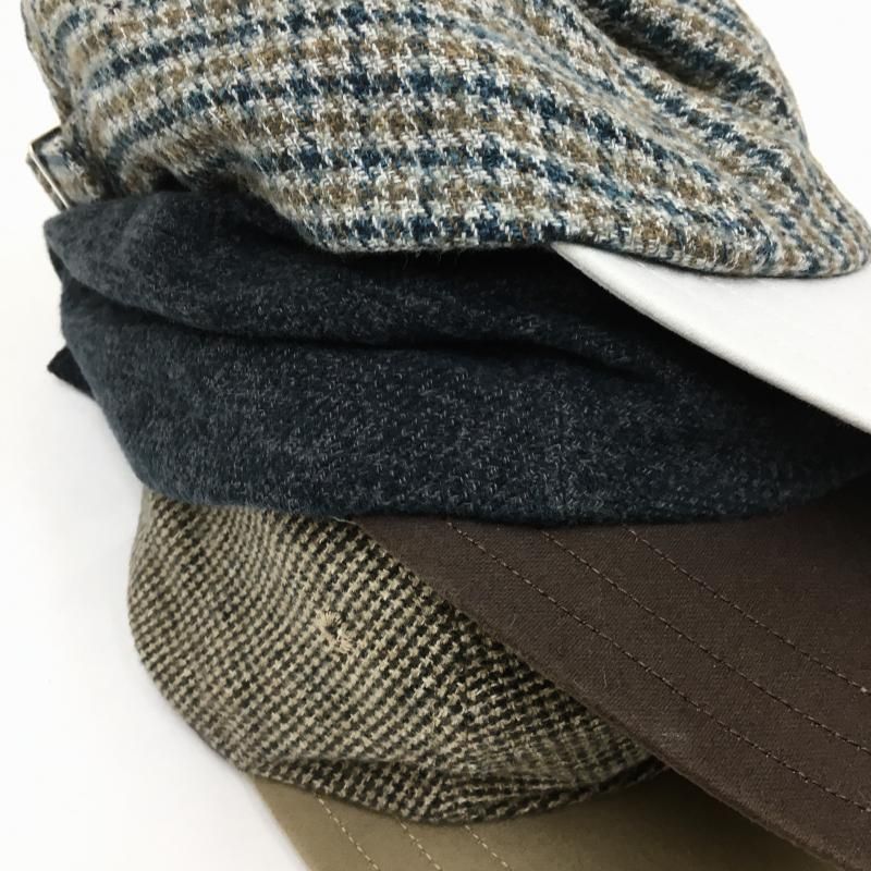  DECHO CHECK & MOLESKIN DUCKBILL JET CAP(BEIGE/GRAY/BLACK)
