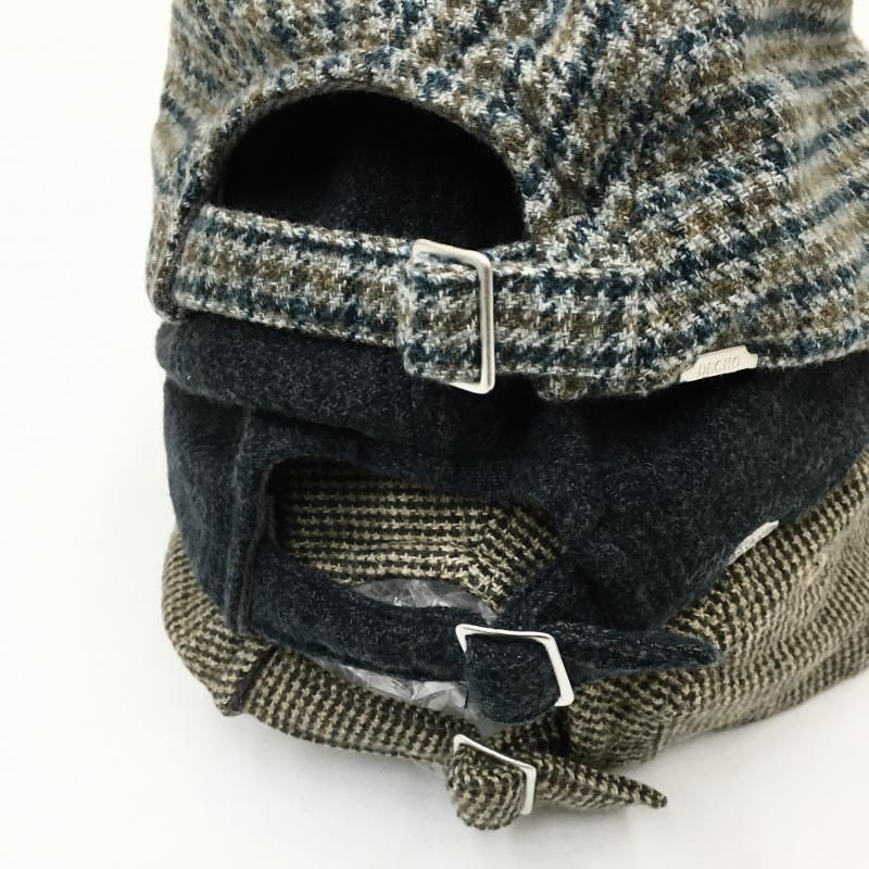  DECHO CHECK & MOLESKIN DUCKBILL JET CAP(BEIGE/GRAY/BLACK)