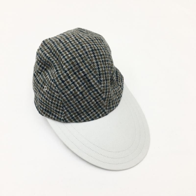  DECHO CHECK & MOLESKIN DUCKBILL JET CAP(BEIGE/GRAY/BLACK)