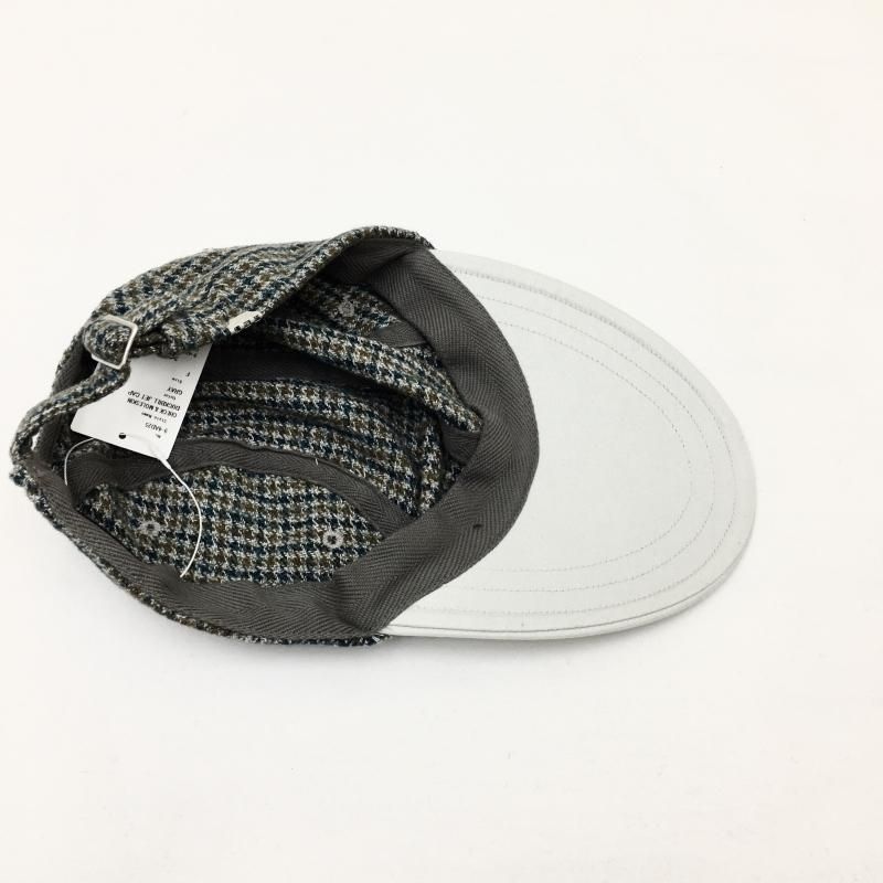  DECHO CHECK & MOLESKIN DUCKBILL JET CAP(BEIGE/GRAY/BLACK)