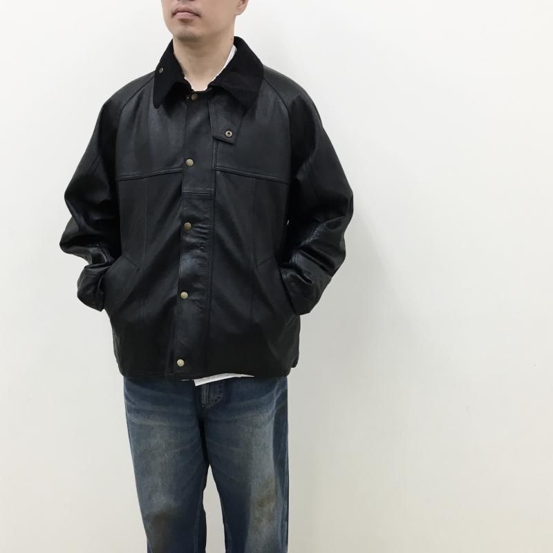  yoused LEATHER DRIVER'S JACKET(SIZE1-2)