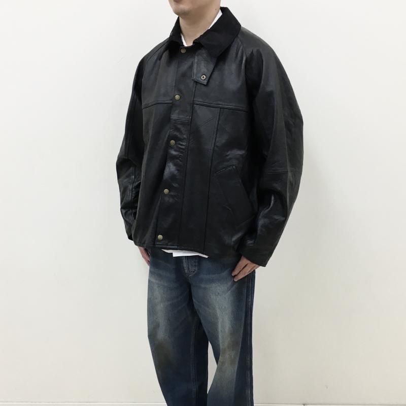  yoused LEATHER DRIVER'S JACKET(SIZE2-4)